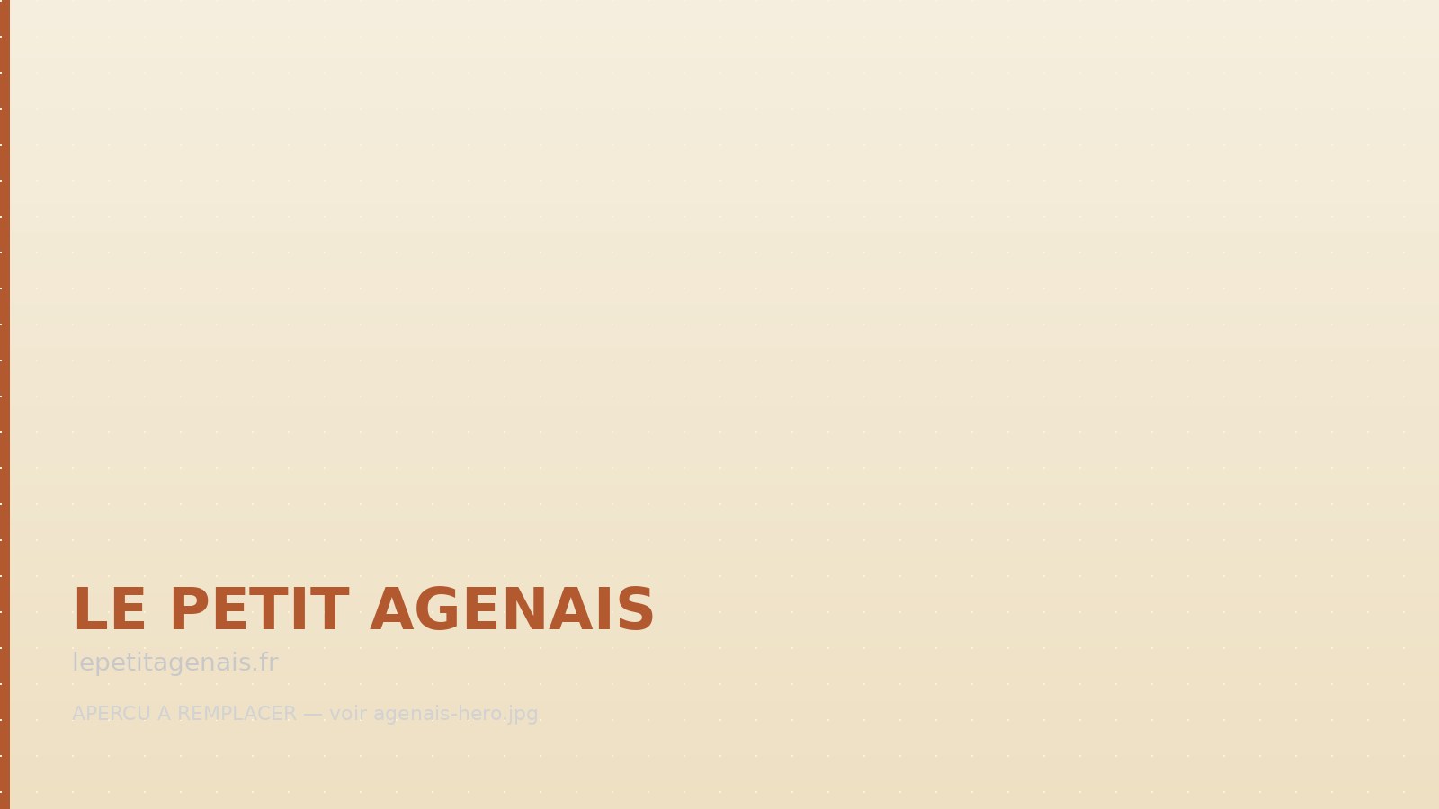 Page d'accueil du Petit Agenais : sélection de restaurants notés et agenda d'événements à Agen